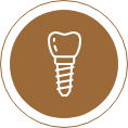 Icon of a dental implant